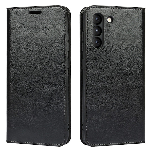 Samsung Galaxy S21 FE premium plånboksfodral - Svart Svart