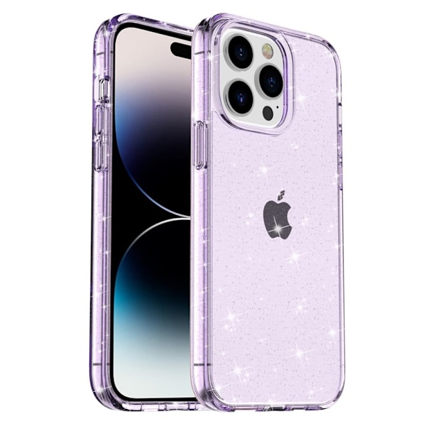 Glittrande iPhone 15 Pro Max skal - Lila Lila
