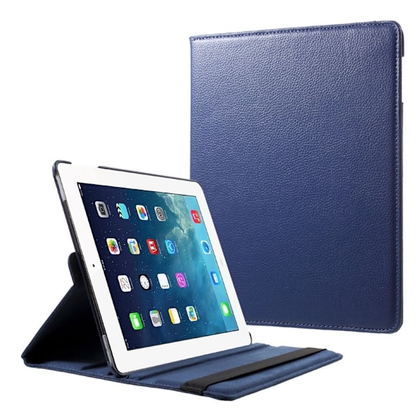 iPad 9.7" 4/3/2 fodral med roterbart stativ - Mörkblå Mörkblå