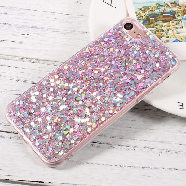 Glittering Sequins iPhone 7/8/SE 2020/SE 2022 Skal - Rosa Rosa