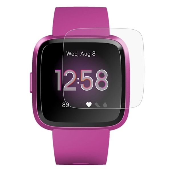 Fitbit Versa Lite Skärmskydd i härdat glas 2.5D 9H Transparent