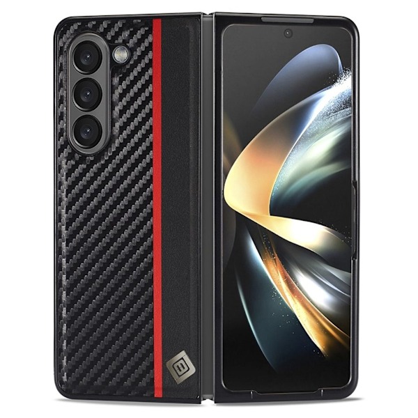LC.IMEEKE Samsung Galaxy Z Fold6 5G skal med stativ - Svart Svart