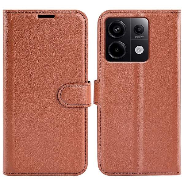 Xiaomi Redmi Note 13 Pro 5G etc. Textured Fodral - Brun Brun