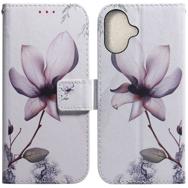 iPhone 16 Plus Fodral med Kortplats - Vit Vit