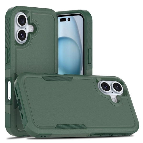 iPhone 16 2-i-1 Skal - Mörkgrön Grön