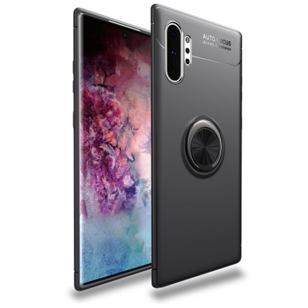 Skal med Mobilhållare för Samsung Galaxy Note 10 Plus - Svart Svart