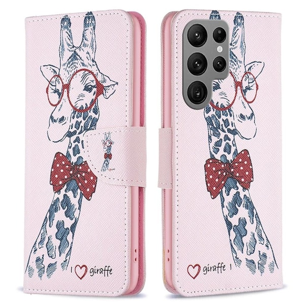 Samsung Galaxy S24 Ultra flip-fodral - Rosa Rosa