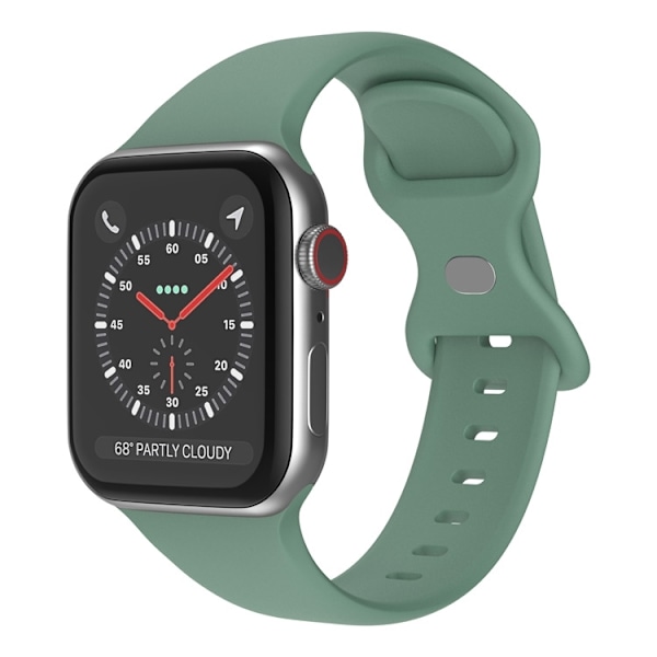 Klockarmband i Silikon för Apple Watch 7/8/9 41mm etc - Ljusgrön Grön