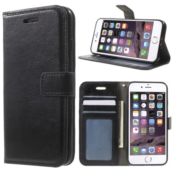 Crazy Horse Fodral till iPhone 7 & 8/SE 2 - Svart Svart
