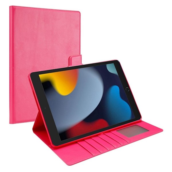 HANMAN iPad 10.2" 2021/2020/2019 fodral med kortfack - Rosa Rosa