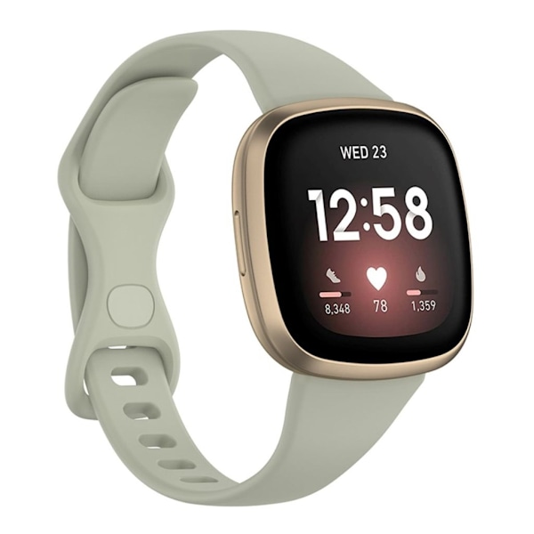 Justerbart Fitbit Versa 3 etc. band - Stengrått grå