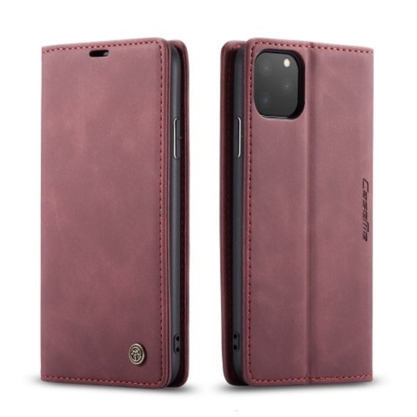 CASEME Plånboksfodral för iPhone 11 Pro Max - Vinröd Röd