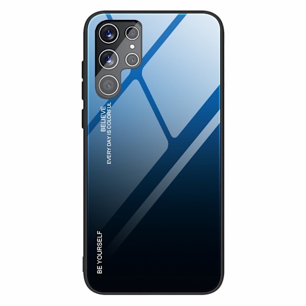 Samsung Galaxy S22 Ultra 5G mobilskal - Blå-Svart Svart
