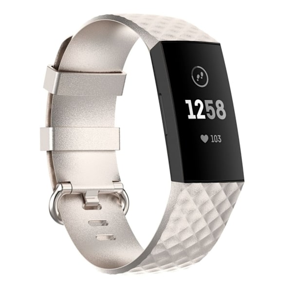 Vattentätt Fitbit Charge 4 etc. band - Silverfärgat Silver