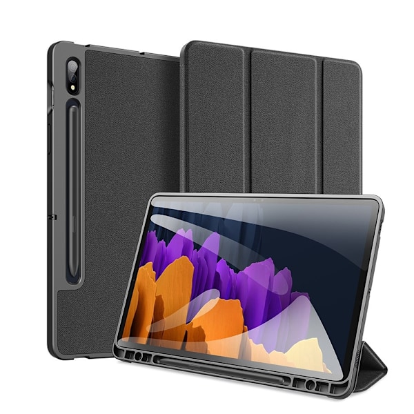 Dux Ducis Domo Fodral för Samsung Galaxy Tab S7/S8 Plus - Svart Svart