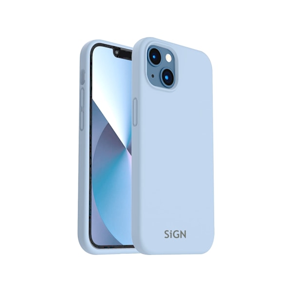 SiGN Liquid Silicone skal till iPhone 14 Plus - Blå Blå