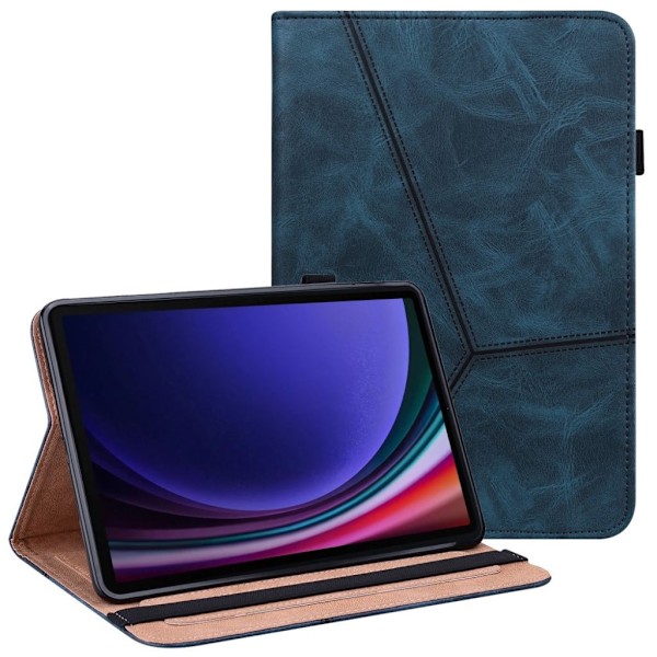 Samsung Galaxy Tab S10 / S9 / S9 FE Fodral med Kortfack - Blå Blå