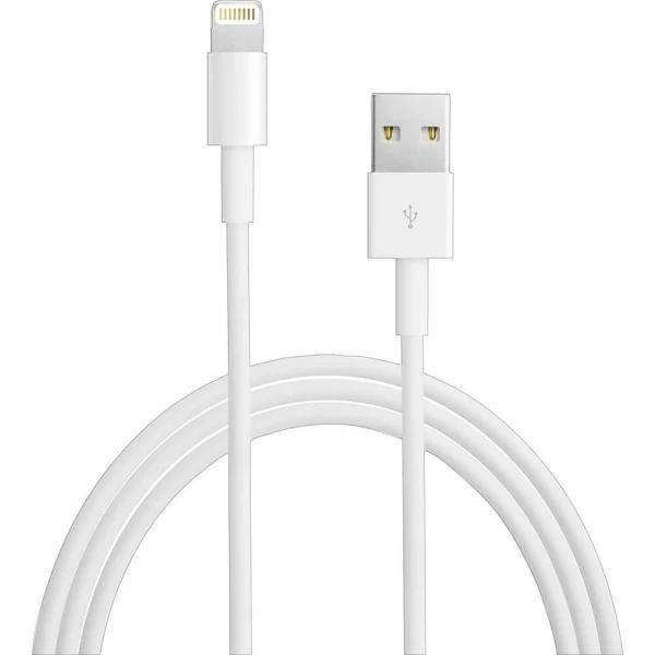 SiGN USB 2.0 kabel med Lightning kontakt 2.4A, 12W, 1m - Vit Vit