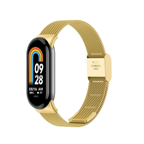 Stilrent Xiaomi Mi Band 8 klockarmband - Guldfärgat Guld
