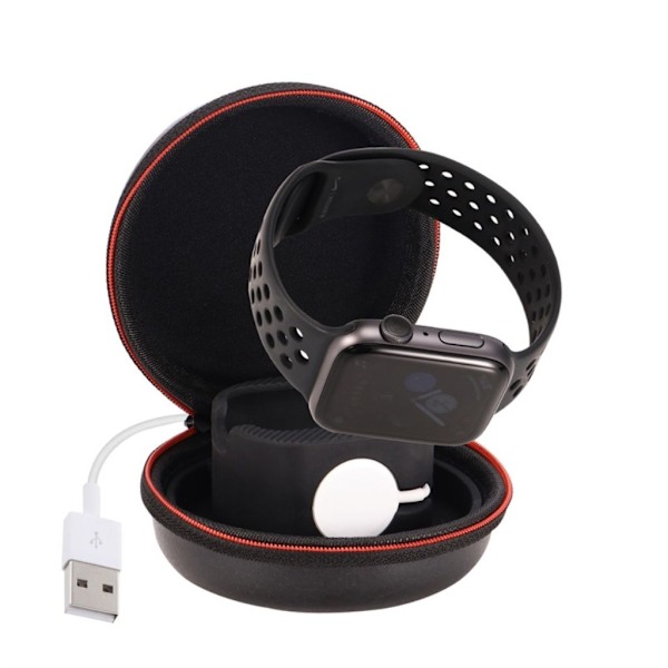 Bärbart Apple Watch/Airpods laddningsställ - Svart Svart