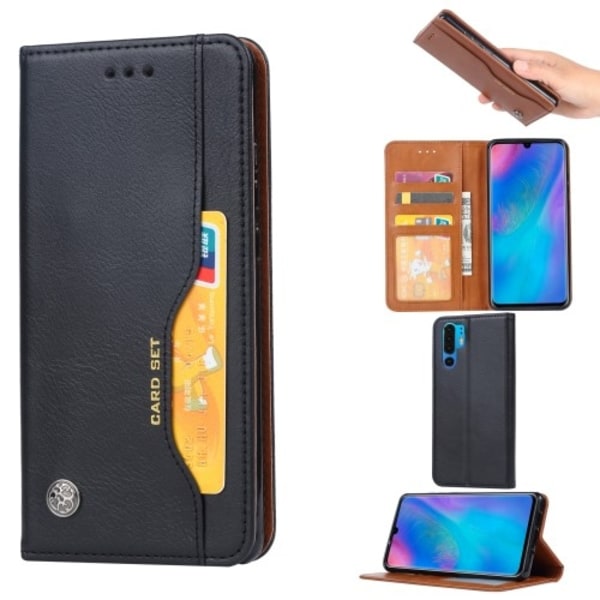 Matt Plånboksfodral till Huawei P30 Pro - Svart Svart
