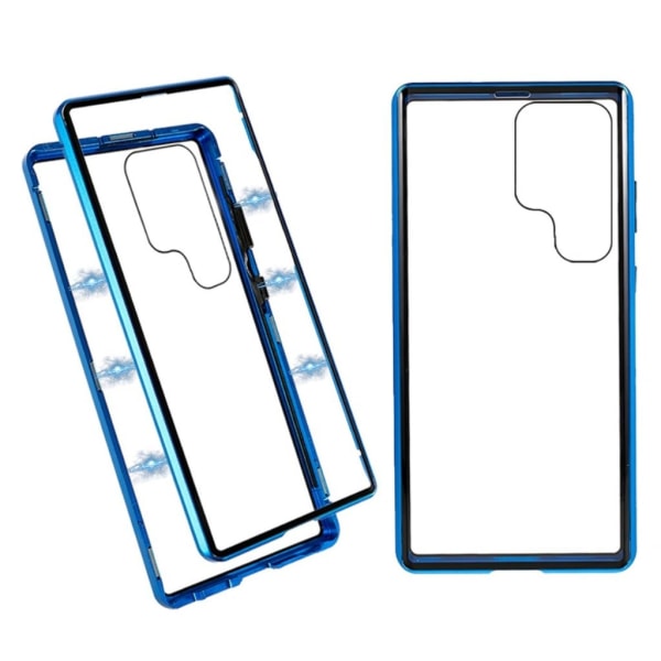 Samsung Galaxy S24 Ultra skal härdat glas - Blå Blå
