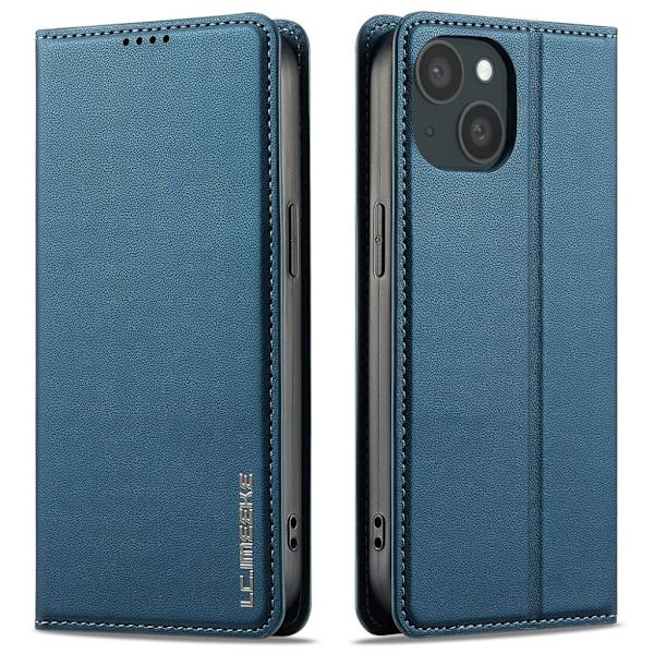LC.IMEEKE iPhone 15 Plus Plånboksfodral - Blå Blå