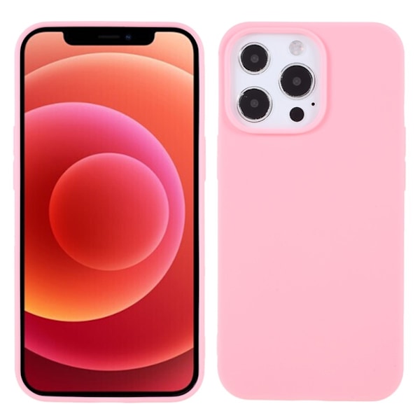 Matte Soft Skal för iPhone 13 Pro - Rosa Rosa