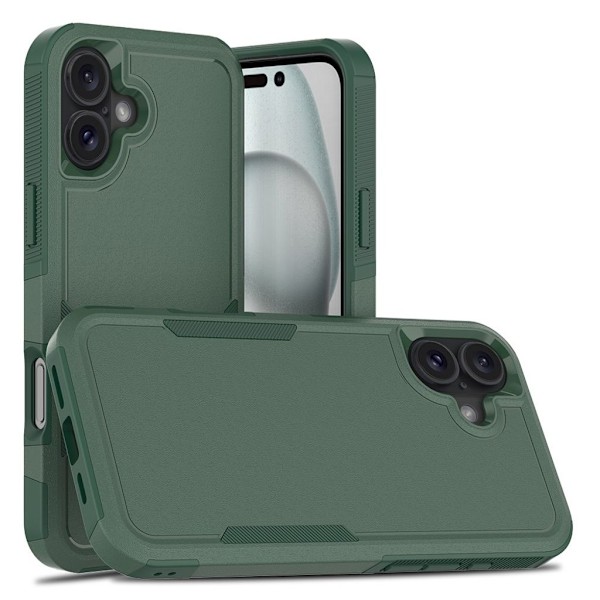 iPhone 16 Plus 2-i-1 Skal - Mörkgrön Grön