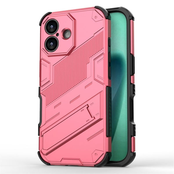 iPhone 17 Skal med Stativ - Rosa Rosa
