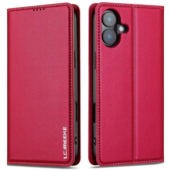 LC.IMEEKE iPhone 17 Plånboksfodral – Rosa Rosa