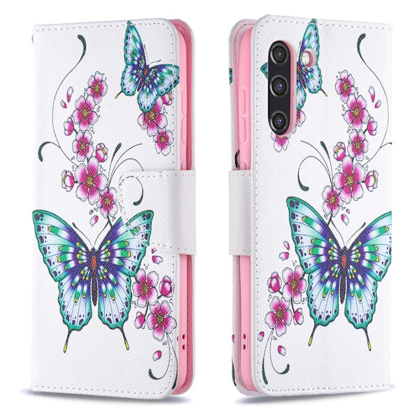 Samsung Galaxy S21 FE, S21 Lite fodral - Green Butterfly Grön