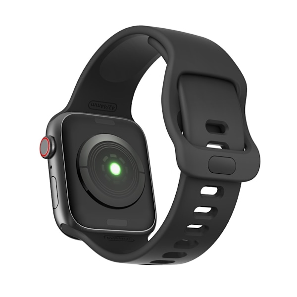 Apple Watch Ultra/Ultra 2 49mm etc Klockarmband i Silikon - Svart Svart