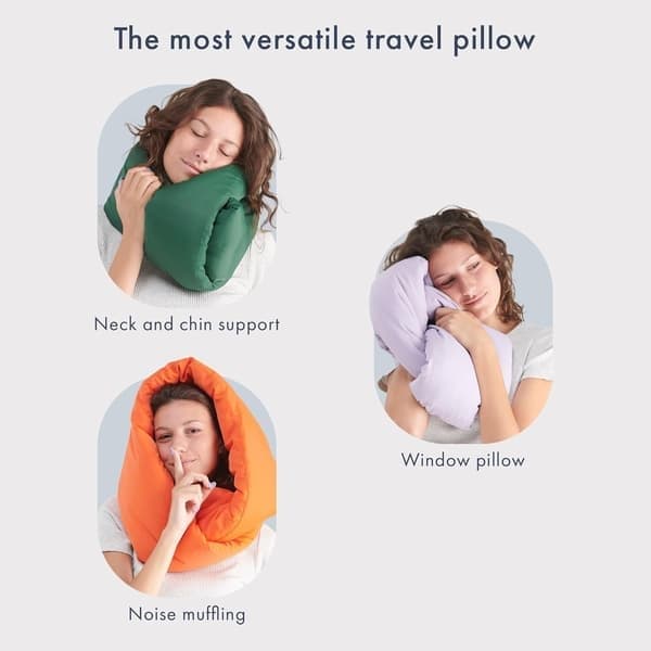 Kudde - Resenackkudde - Mångsidig Mjuk 360 Stödhalsduk - Maskintvättbar - Hemresor Flygresor Bilresor (Terrakotta)