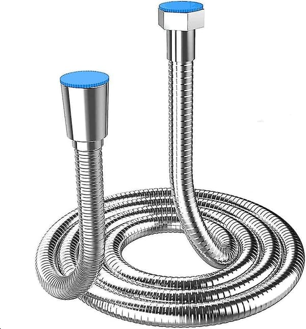 Duschslang, 1,5 m flexibel duschslang i rostfritt stål, universal, anti-twist, krypterad explosionssäker slang.