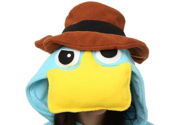 Perry Platypus Cosplay-asu Koti Vaatteet XL