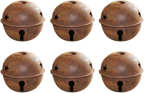 Sæt med 24 klokker til julepynt - 30 mm - Rust - DIY - Jul