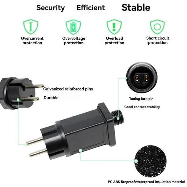 12V 1A 12W Plug LED-strömförsörjning LED-transformator Pluggadapter IP44 Vattentät LED-ljusremsadapter för jul (EU)