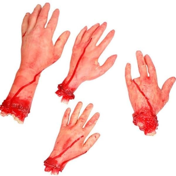 Pakke Halloween Indretning Latex Kropsdele Rædselsfuld Realistisk Simulation Hallowe
