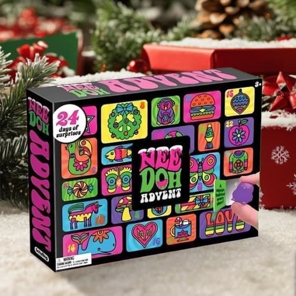 2pc Auledio NeeDoh Adventskalender – Julkalender med roliga stressbollar och överraskningar 2pc