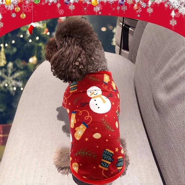 Hund julskjorta 2-pack jul husdjursskjorta style4813