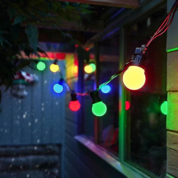 Black Friday 13m LED ulkokoristevalosarja, monivärinen, 20 lamppua, häät, puutarha