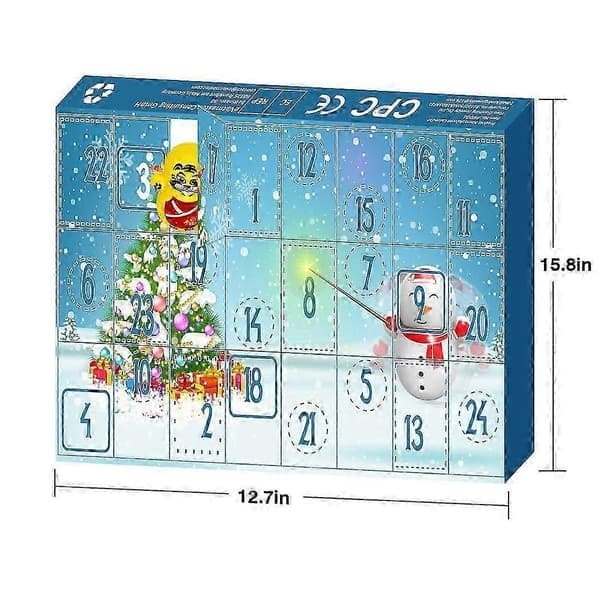 Adventskalender Nedtellingsgave - Puddeldukke, 24 Digitale Juleblindbokser for Barn