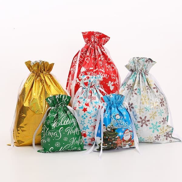 Ny julklapp presentpåse dragsko presentpåse julklappspåse julklappspåse