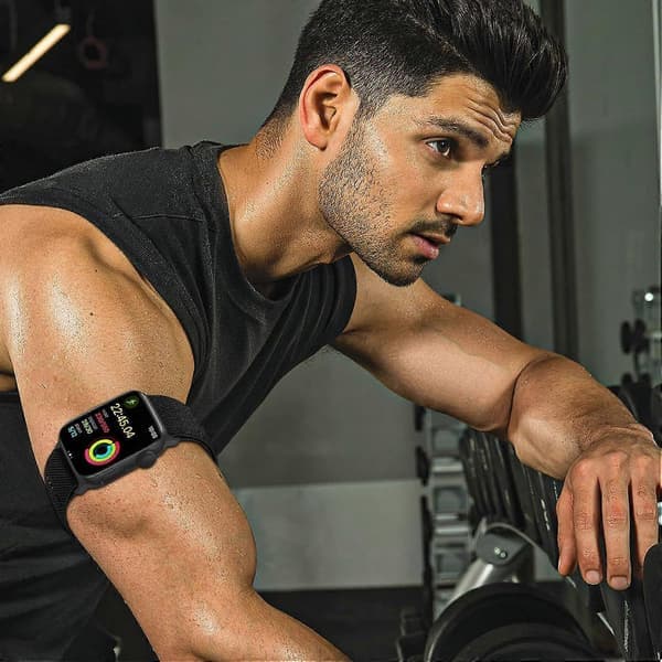 Senaste modellen elastiskt ankel-/armband kompatibelt med Apple Watch 49mm 46mm