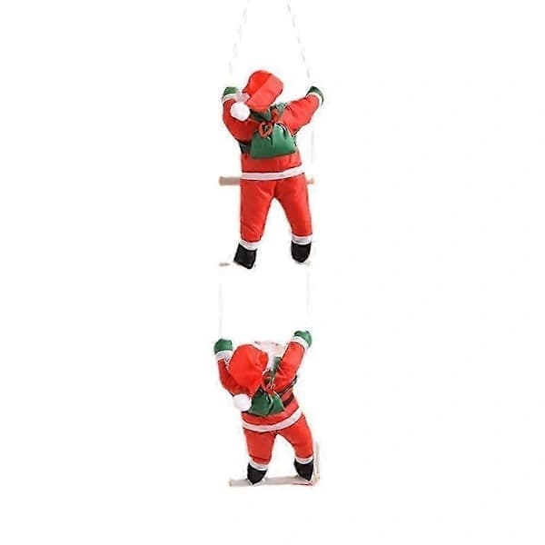 Tomte fylld julklättring rep hängande prydnad julgransdekoration tomtedocka