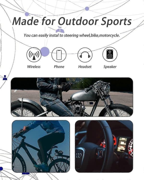 Bluetooth-fjernkontroll for smarttelefon, trådløs Bluetooth-medieknapp, fjernkontroll