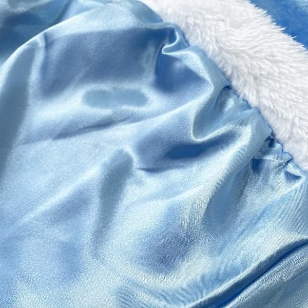 Prinsesse hettekappe kostyme for jenter maskerade Halloween jul karneval cosplay blå 5-6 år