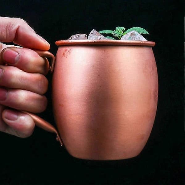 350 ml 100 % ren kopparmugg, trummugg, cocktailmugg, ren kopparmugg, restaurangbar, kall dryckeskopp