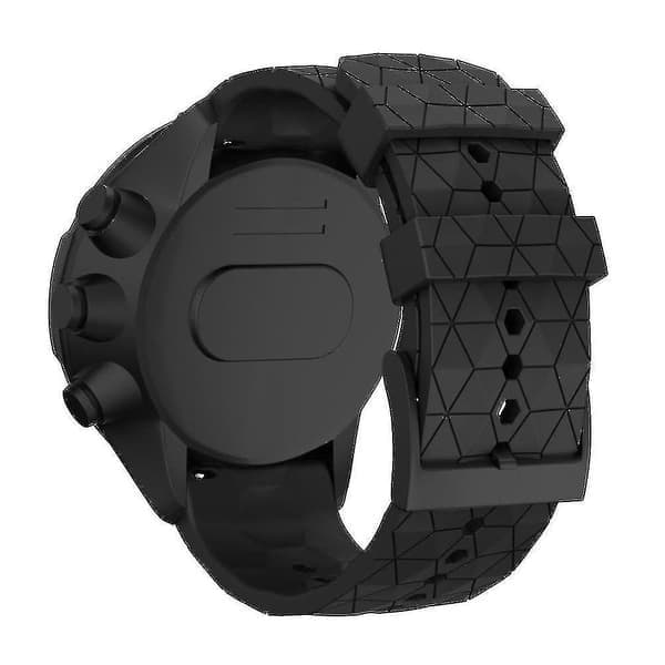 Kompatibel sort silikonerem til Suunto 9 Baro